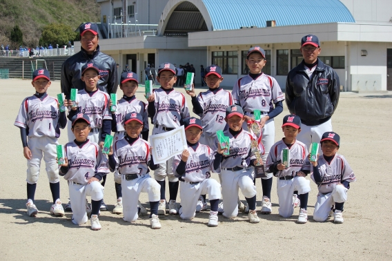 第19回尾道うずしお旗争奪少年野球大会Bブロック準優勝！